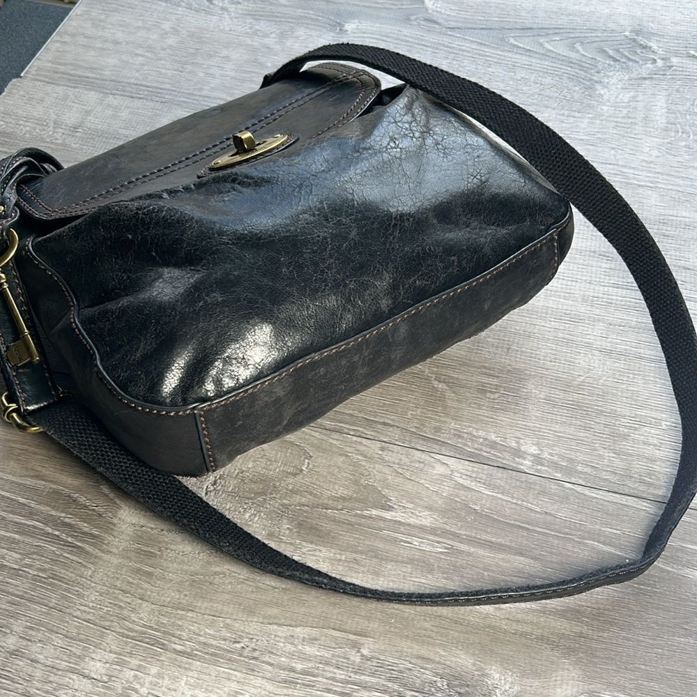 Fossil cute bag, tote purse chocolate brown - Picture 2 of 6